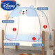 迪士尼（Disney）嬰兒床蚊帳罩新生兒童bb防蚊幼兒園可折疊小孩蒙古包寶寶蚊帳通用 小柴犬(三門全底)藍(lán)色 115長65寬110高