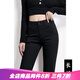 RAMPAGE高品質(zhì)純黑色牛仔褲女2024秋季新款彈力高腰修身顯瘦百搭褲子女 黑色長褲【高品質(zhì)】 29