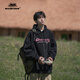 MAYBEYOND連帽衛(wèi)衣男款潮牌秋季美式帽衫港風(fēng)寬松情侶裝上衣MA47黑色XL