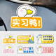 騰韻 新手上路車貼實(shí)習(xí)標(biāo)志磁性貼女司機(jī)個(gè)性卡通鴨創(chuàng)意防水防曬汽車反光貼磁吸式汽車用品 實(shí)習(xí)鴨