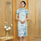木真了中式改良真絲印花旗袍裙女202 11色 M