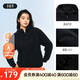 安踏加絨連帽衛(wèi)衣女款冬季新款半拉鏈套頭衫寬松休閑運(yùn)動上衣長袖