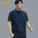 吉普（JEEP）短袖T恤男夏季Polo商务休闲衫男士宽松凉感衣服男装 宝蓝 4XL 