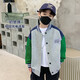 左西童裝男童棒球服外套秋裝2025新款兒童秋款夾克洋氣韓版上衣 灰色【經(jīng)典百搭 挺括有型】 140 建議身高140cm左右