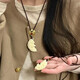 蔓笙情侶項(xiàng)鏈一對(duì)情侶款拼接龍鳳項(xiàng)鏈吉祥吊墜黑繩項(xiàng)鏈男情侶款異地戀