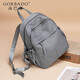 高巴度（GORBADO）韓版雙肩包女2026年新款時(shí)尚百搭輕便牛津帆布休閑旅行背包書(shū)包潮 莫蘭迪 灰