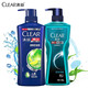 清揚（CLEAR）男士去屑洗發(fā)水古龍香氛沐浴露組合 500g+600g 清爽控油海洋香氛 清爽控油500g1瓶+深海探險600g