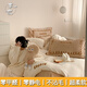 可愛風(fēng)ins卡通牛奶絨四件套珊瑚絨雙面加絨被套冬季加厚床上用品4 曲奇餅干 1.5米床單款四件套200-230被芯
