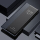 歐麥嘎適用紅米note11手機殼11Pro/素皮套5G翻蓋式智能保護套視窗NOTE114G防摔外殼 【靜夜黑】素皮套鋼化膜鏡頭膜 紅米Note115G