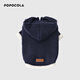 POPOCOLA寵物毛衣狗狗衣服秋冬季保暖過(guò)冬天小貓咪專(zhuān)用防掉毛德文英短寵物 連帽開(kāi)衫毛衣【藏青色】 S【適合3-5斤】