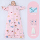 啟樂(lè )融融 兒童睡袋秋冬款嬰兒可脫膽防踢被神器中大童女男孩寶寶冬天加厚被子四季通用 櫻桃小熊 XL碼衣長(cháng)180cm（雙層被套+雙內膽）