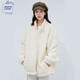 JEANSWEST CLUB真維斯搖粒絨外套女棉襖春季防風(fēng)保暖2025新款顯瘦開(kāi)衫抓絨上衣