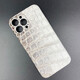 殼潮界【真鱷魚皮】蘋果16promax手機(jī)殼真皮全包iPhone16Pro保護(hù)套防摔高端輕奢保護(hù)殼商務(wù)男女 【喜馬拉雅白】私人定制款 蘋果16promax