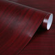 樂(lè )爾曼木紋貼紙自粘家具櫥柜防水防油木門(mén)桌面翻新裝飾加厚波音軟片貼皮 紅胡桃 長(cháng)1米*60厘米寬