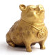 玄眾閣金豬吉祥物補(bǔ)角豬形飾品銅豬擺件西北缺角化解金屬生肖豬 百福豬高18Cm