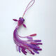 玲川新年成品中國結錦鯉編繩手機包包鑰匙扣掛件飾品小金魚(yú)純手工 紫色 吉祥錦鯉鑰匙扣款