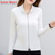 LOVER RUCCI法國春秋長(cháng)袖純棉立領(lǐng)開(kāi)衫拉鏈外套女衛衣全棉百搭運動(dòng)休閑上衣服 白色 3XL