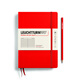 德國燈塔LEUCHTTURM1917 A5中開硬封皮筆記本 80g無酸紙 高端商務(wù)本 橫線格式紅色 禮品禮物