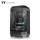 Thermaltake（Tt）The Tower 300 海景房機箱 電腦主機 黑色（Matx主板/支持420水冷/4090顯卡/水平橫躺）