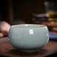 金鑲玉陳文德老師手作 秘色汝窯可養茶杯陶瓷主人杯茶具送禮禮盒裝100ml 陳文德冰片汝窯主人杯