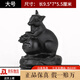 潮之夢黑曜石擺件十二12生肖屬鼠牛虎兔龍蛇馬羊猴雞狗豬擺件三六合水晶 生肖鼠-大號【送國檢證書】