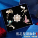 締晶品牌胸針女情人節(jié)禮物女高檔實(shí)用胸花禮盒西裝徽章防走光別針輕奢