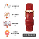 dw真皮手表帶黑色紅色男女原裝配件14 18 20 mm牛皮復(fù)古通用表鏈 原裝真皮【紅色-玫瑰金扣】 寬度14mm