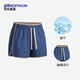 迪卡儂兒童短褲男童運動(dòng)褲冰感夏季女童透氣速干五分褲跑步薄KIDC 灰石板藍-抽繩款 125 cm
