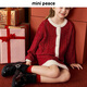 MiniPeace太平鳥(niǎo)童裝春新女童套裝F2FCE1A02FBFCF1135 紅色 160cm