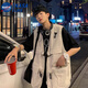淘茲朗 夏季多口袋薄款馬甲男工裝日系寬松無袖坎肩外穿學生百搭馬甲外 卡其色馬甲 【單件】 XL 【關注店鋪優(yōu)先發(fā)貨】