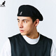 KANGOL 504貝雷帽休閑時(shí)尚潮流正反戴網(wǎng)眼鴨舌帽子 K0290 黑色 M