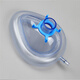 簡(jiǎn)易呼吸器配件面罩PVC可充氣式麻醉面罩成人小兒麻醉呼吸面罩 大號面罩 5#[藍色]