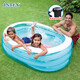 INTEX 57482透明橢圓充氣水池兒童玩具禮物游泳池海洋球池N