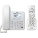 AT&T 34109擴(kuò)音大音量中文菜單數(shù)字無繩子母機(jī)一拖一家用辦公電話機(jī)固話有線固定老人機(jī)座機(jī)無繩電話機(jī) 中文版 白色一拖一
