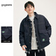 gxg.jeans羽絨服男裝2024年冬季加厚加絨保暖牛仔外套男士潮牌上衣 牛仔藍-2 2XL (185)
