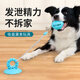 柒哦狗狗玩具耐咬吸盤磨牙球大型犬解悶自嗨神器消耗體力小狗寵物玩具 【耐咬加厚 】—刺球款（藍(lán)色）