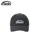 EMIS帽子女炭灰色棒球帽復古大頭圍鴨舌帽男時(shí)尚休閑運動(dòng)帽女神禮物 新標染料棒球帽-炭黑色