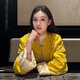 MODX香港女裝新中式國風(fēng)黃色提花外套女2024秋冬新款感獨特超好看唐裝 黃色 M