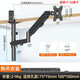 三策（HILLPORT）氣壓顯示器支架伸縮旋轉倒裝電腦支架兩安裝升降式顯示器壁掛架可調節吊裝書(shū)柜支架 17-32英寸氣壓倒裝款帶防墜落抱箍