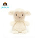 Jellycat小羊公仔動物毛絨玩偶潮玩安撫娃娃兒童陪伴公仔送禮生日禮物擺件 乳白色 Little