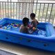 水迪兒童充氣游泳池家用小孩沐浴戲水池洗澡池寶寶海洋球池 1.6米一層兒童戲水-電泵