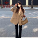 俞兆林  小西裝女2022年秋冬季純欲風(fēng)西裝外套女春新款韓版感炸街上衣時(shí) 卡其色(現(xiàn)貨優(yōu)先發(fā)) L 【建議110-120斤左右）