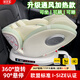 孩貝王童安全座椅汽車(chē)用嬰兒寶寶車(chē)載360旋轉坐椅0-4歲12可坐躺 通風(fēng)加熱款【青靈綠】支撐腿+遮陽(yáng)棚