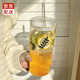 鉑吶苓玻璃杯玻璃吸管杯水杯家用杯子夏季飲料大容量吸管杯高硼硅玻璃杯 斜身豎紋吸管杯600ml
