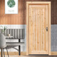 老式實(shí)木杉木原木門(mén)仿古門(mén)窗套裝門(mén)房間臥室廚房衛生間折疊推拉門(mén) 8811款標門(mén)200*80CM不含門(mén)套