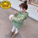 G.DUCKKIDS小黃鴨女童羽絨服新款洋氣兒童裝冬季90白鴨絨外套女寶寶冬裝小女 綠色 110