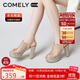 康莉（COMELY）商場同款高跟涼鞋女25年夏季防水臺魚嘴涼鞋羅馬涼鞋 金色 36