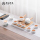 南山先生  功夫茶具家用中式側(cè)把防燙茶具禮盒裝千里江山茶盤套裝 千里江山雙側(cè)把禮盒裝-有茶濾