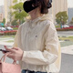 口旋遮陽(yáng)衣女夏季薄款外套2024年新款小個(gè)子寬松百搭連帽短款?yuàn)A克上衣 杏色 L