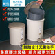 茶花（CHAHUA）腳踏式垃圾桶帶蓋家用大號廚房客廳衛生間垃圾分類(lèi)紙簍 腳踏式 咖色 9.6L +6L